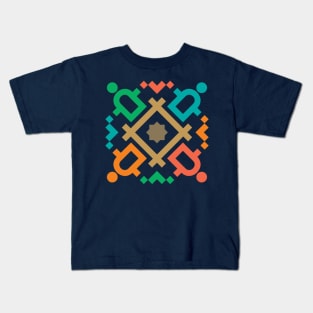 Group of People Abstract Pattern Social Boutique Art Pattern Kids T-Shirt